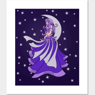 Moon Belly Dancer Posters and Art